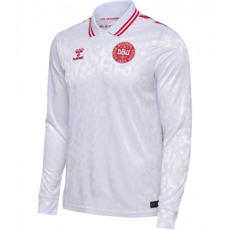 Camisetas Dinamarca Segunda Euro 2024 Manga Larga - Hombre